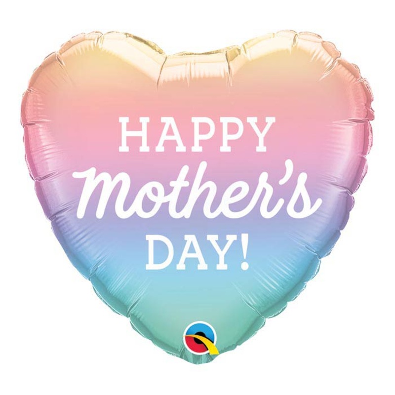 HAPPY MOTHER’S DAY OMBRE HEART BALLOON