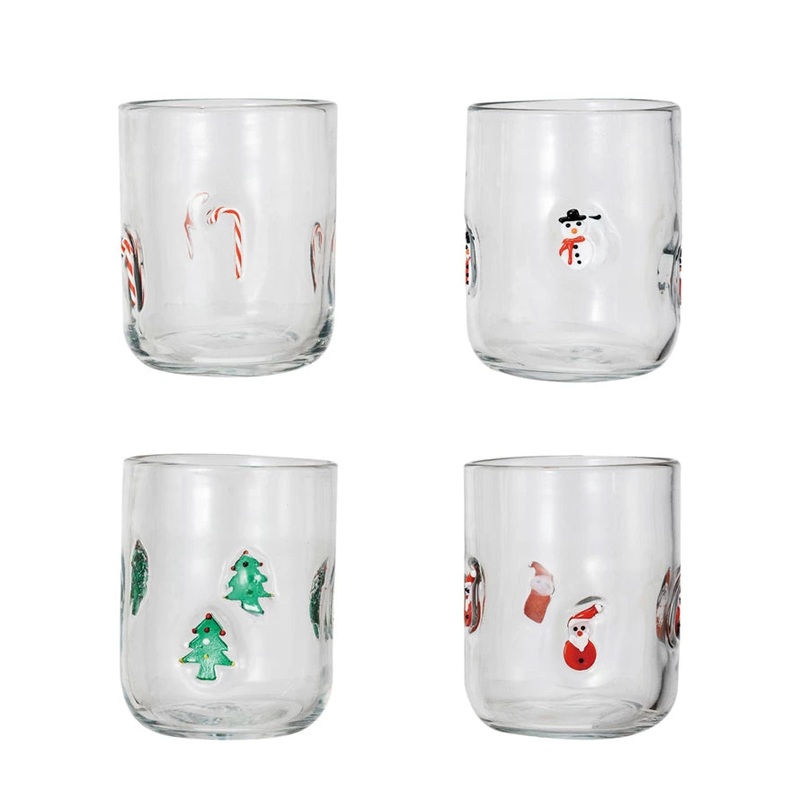 HOLIDAY ICON GLASS CUP