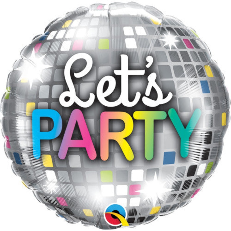 LET’S PARTY DISCO BALL BALLOON
