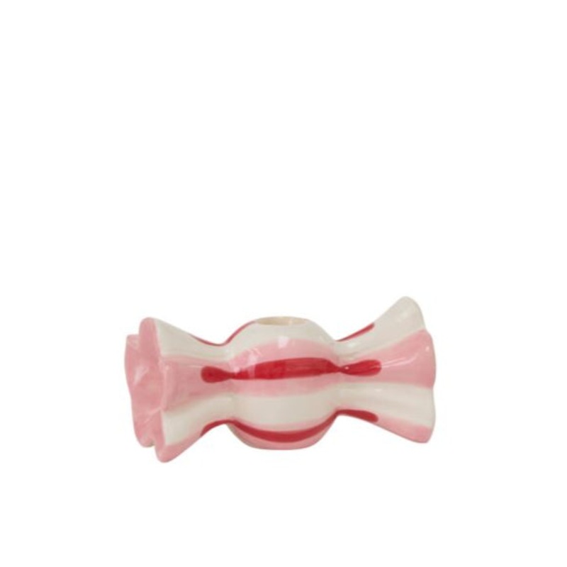 PEPPERMINT CANDY CANDLE HOLDER