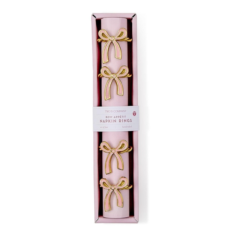 PINK BOW NAPKIN RINGS