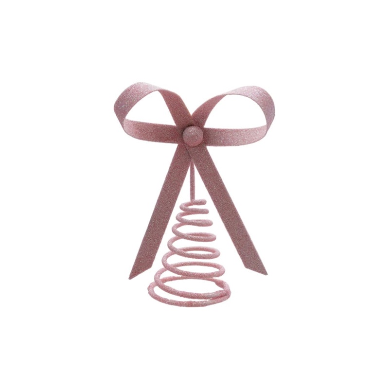 PINK BOW TREE TOPPER