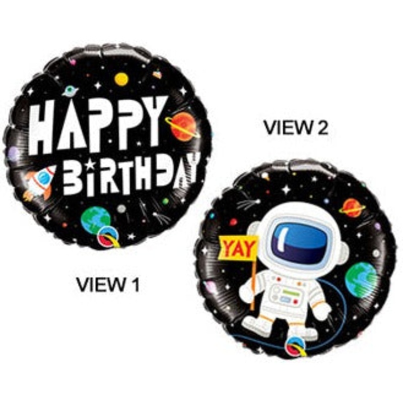 SPACE HAPPY BIRTHDAY BALLOON