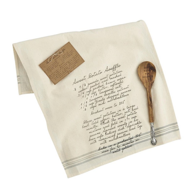 SWEET POTATO RECIPE SPOON AND HAND TOWEL SET