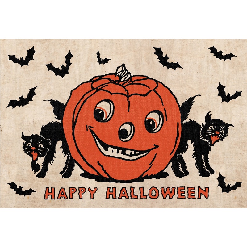 VINTAGE HAPPY HALLOWEEN PAPER PLACEMATS