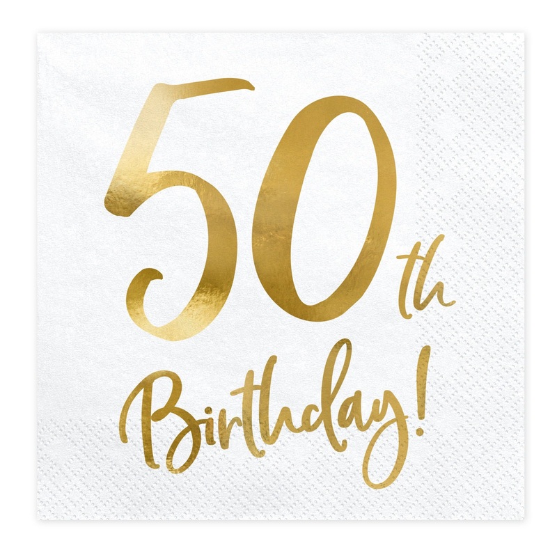 50TH BIRTHDAY NAPKINS