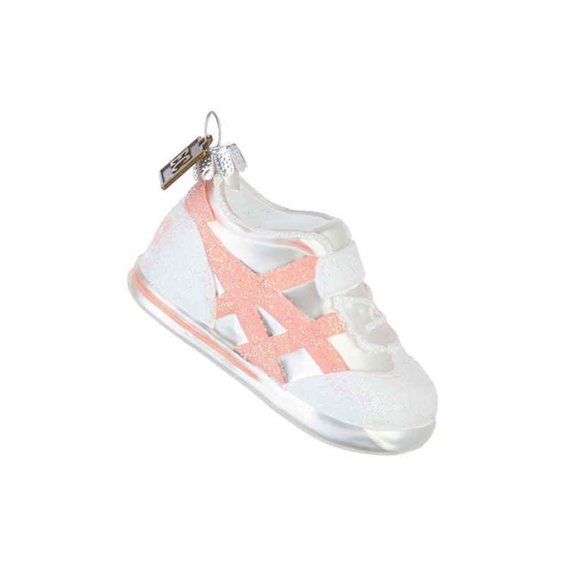 BABY’S FIRST SNEAKER PINK CHRISTMAS ORNAMENT