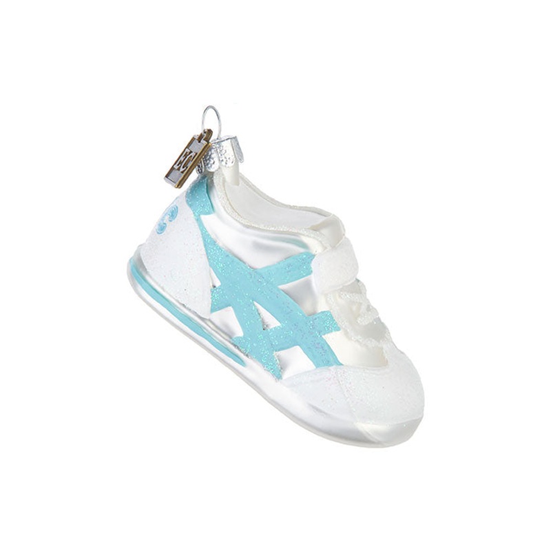 BABY’S FIRST SNEAKERS BLUE CHRISTMAS ORNAMENT