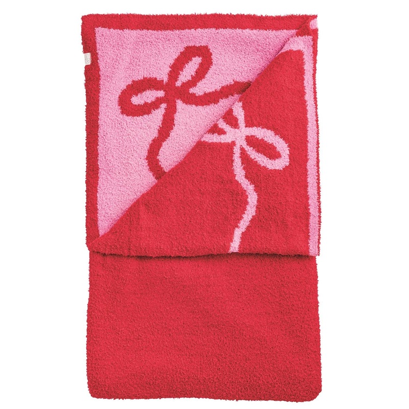 BOW HOLIDAY CHENILLE BLANKET