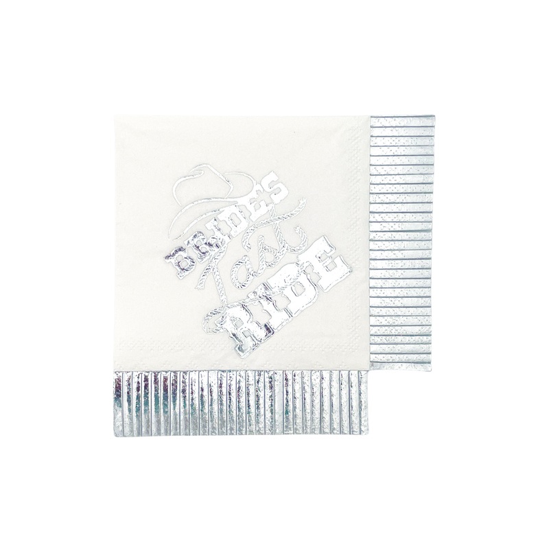 BRIDE’S LAST RIDE COCKTAIL NAPKINS