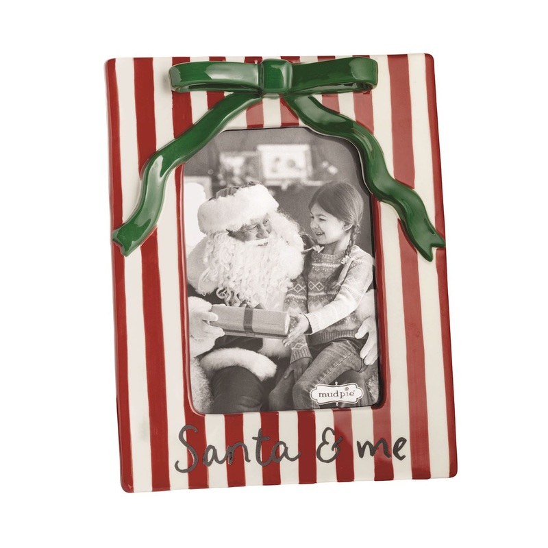 CERAMIC CHRISTMAS BOW FRAME