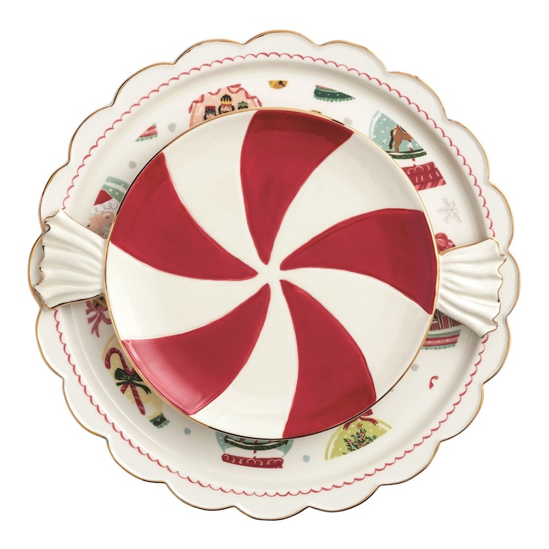 CHRISTMAS CANDY PLATTER SET