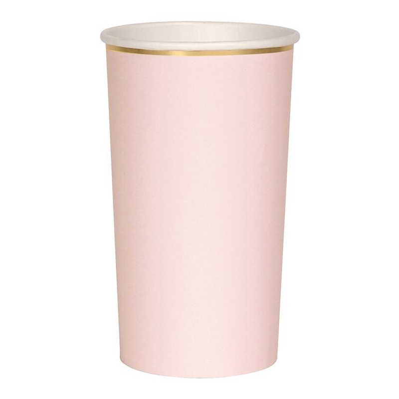 DUSTY PINK PAPER CUPS