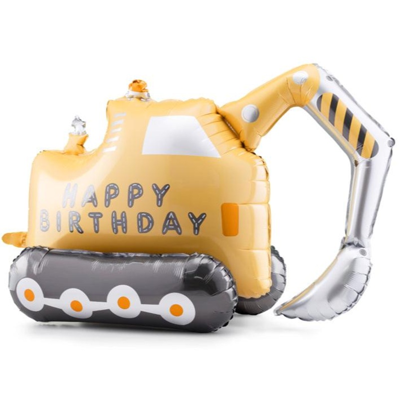 EXCAVATOR HAPPY BIRTHDAY FOIL BALLOON