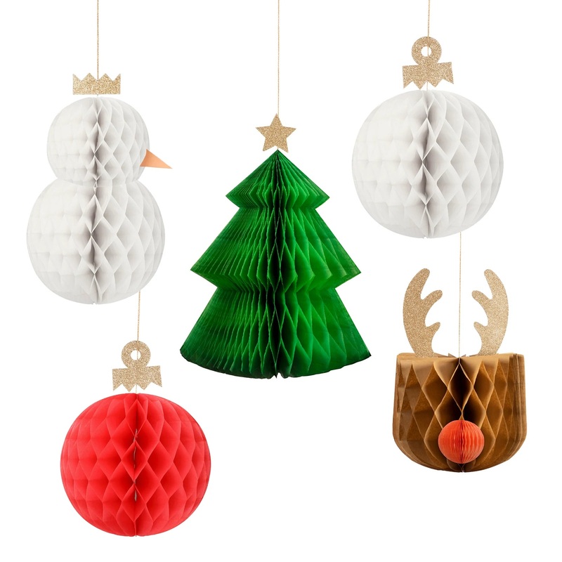 HOLIDAY HONEYCOMB DECORATIONS
