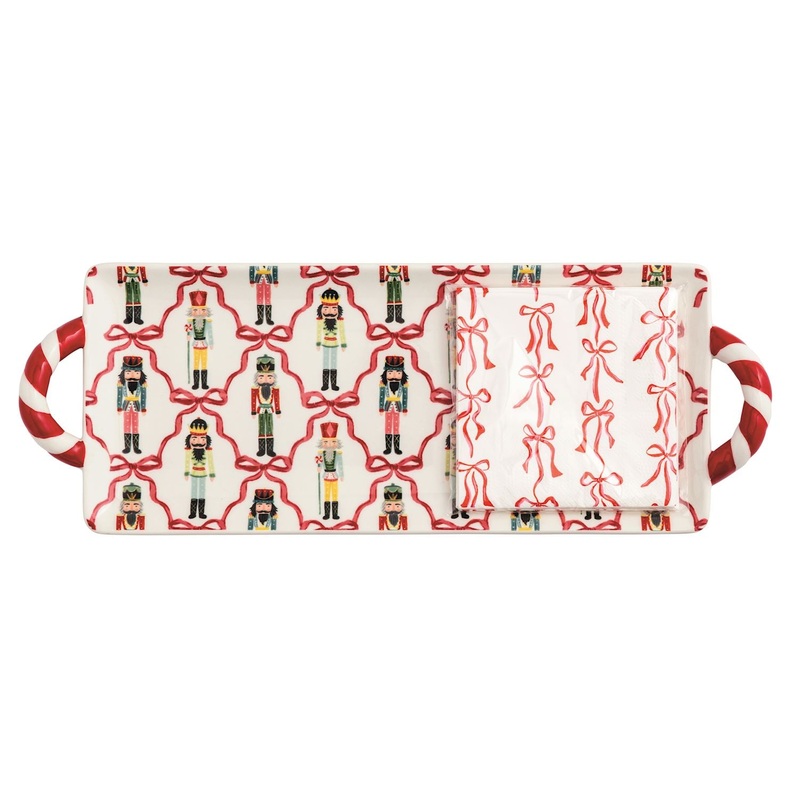 NUTCRACKER SERVING TRAY & NAPKIN SET