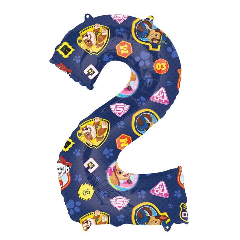 PAW PATROL NUMBER 2 BALLOON
