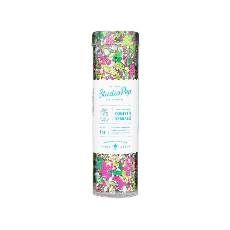 PINK MULTICOLOR MERRY AND BRIGHT CONFETTI