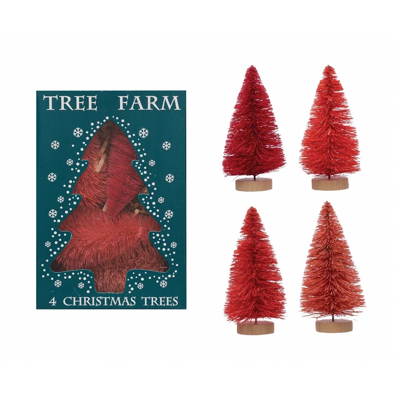 RED SISAL BOTTLE BRUSH TREES