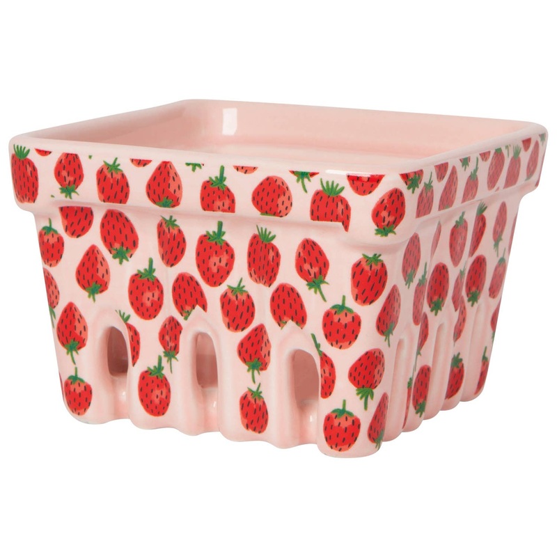 STRAWBERRY PATTERN BERRY BASKET