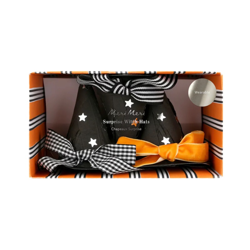 WITCH HAT WITH BOW SURPRISE BALLS