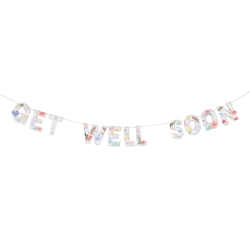 GET WELL SOON GARLAND CARD