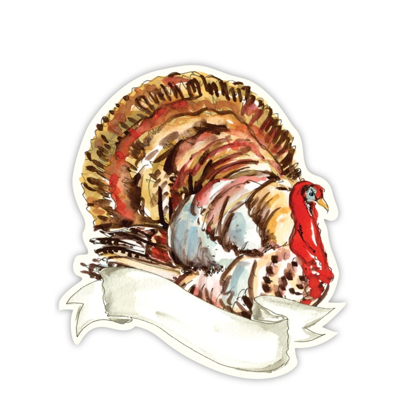 HANDPAINTED DIE-CUT TURKEY TABLE ACCENTS