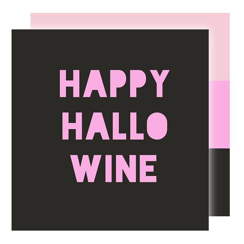 HAPPY HALLOWINE BEVERAGE NAPKINS