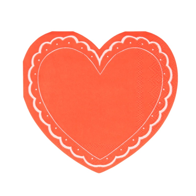 LACY HEART NAPKINS