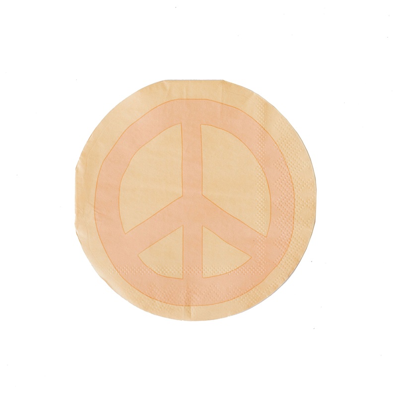 PEACE & LOVE PEACE COCKTAIL NAPKINS