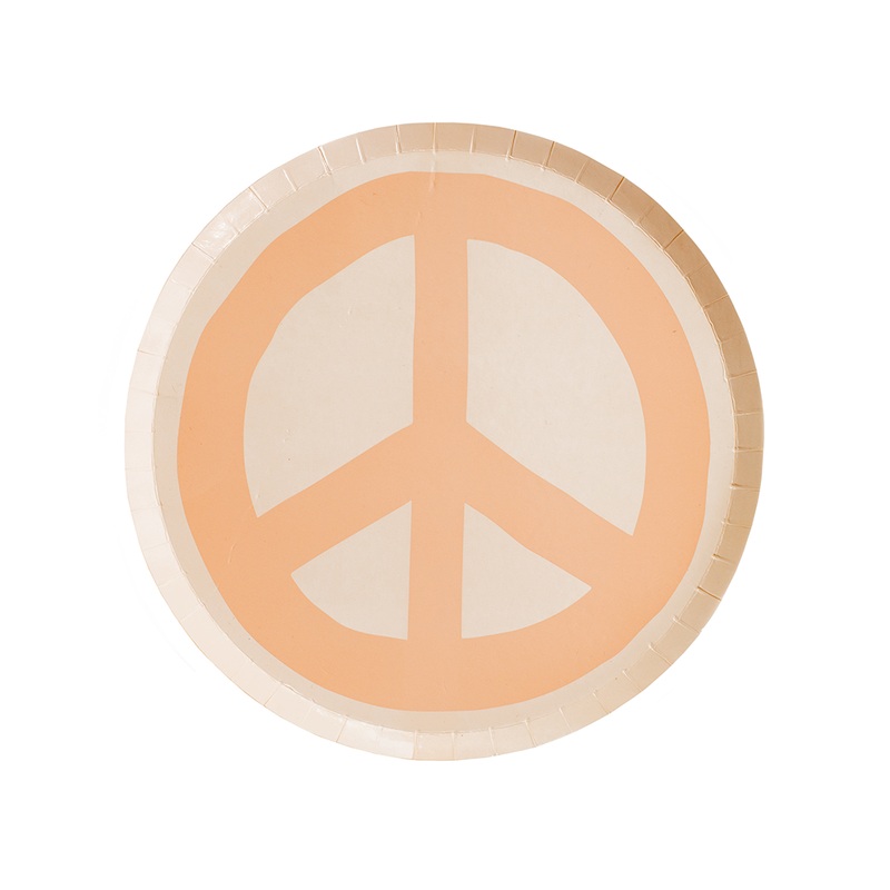 PEACE & LOVE PEACE DESSERT PLATES