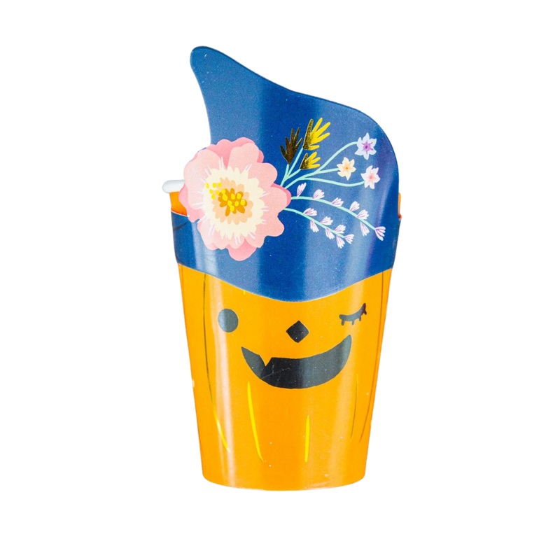 PUMPKIN PAPER CUPS WITH HAT SLEEVE