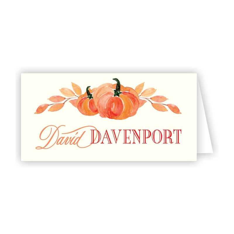 PUMPKIN PLACE CARDS