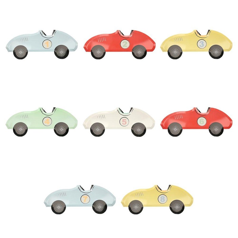 RACE CAR SHAPED PLATES