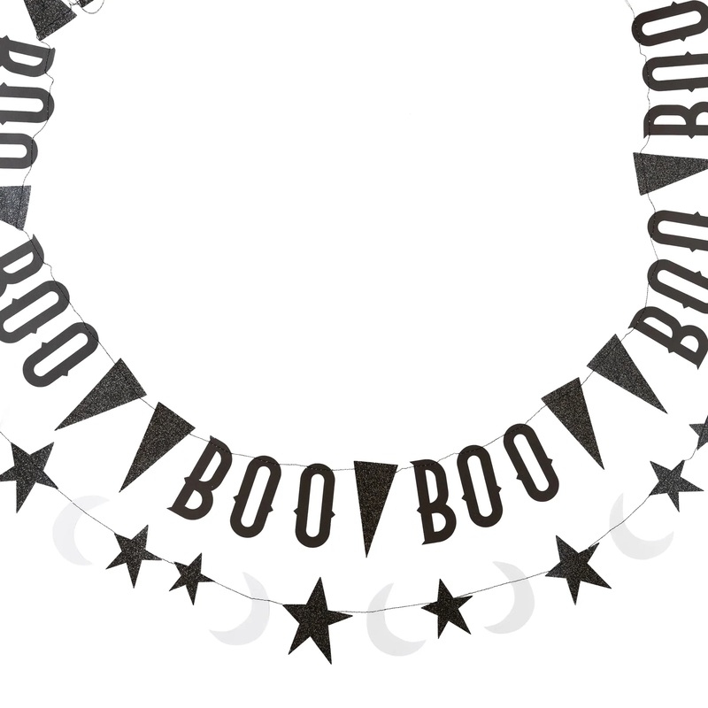 VINTAGE HALLOWEEN BOO BANNER SET