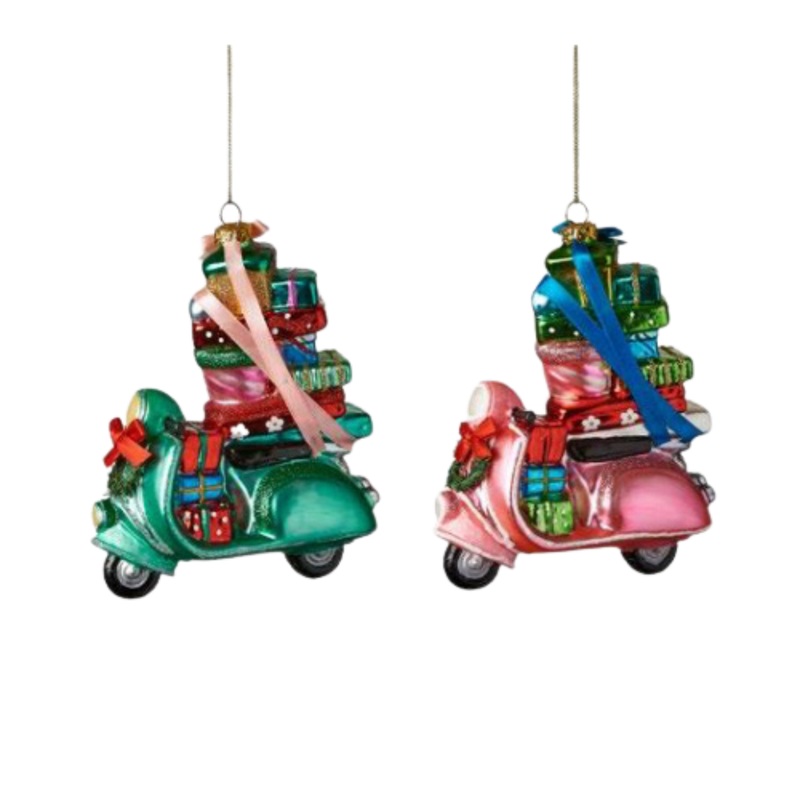 CHRISTMAS SCOOTER ORNAMENT