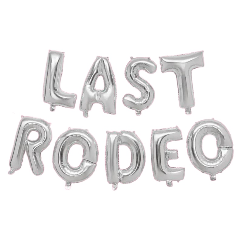 LAST RODEO BACHELORETTE BALLOON BANNER