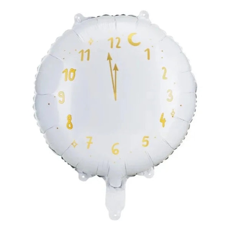 NEW YEAR’S WHITE CLOCK BALLOON