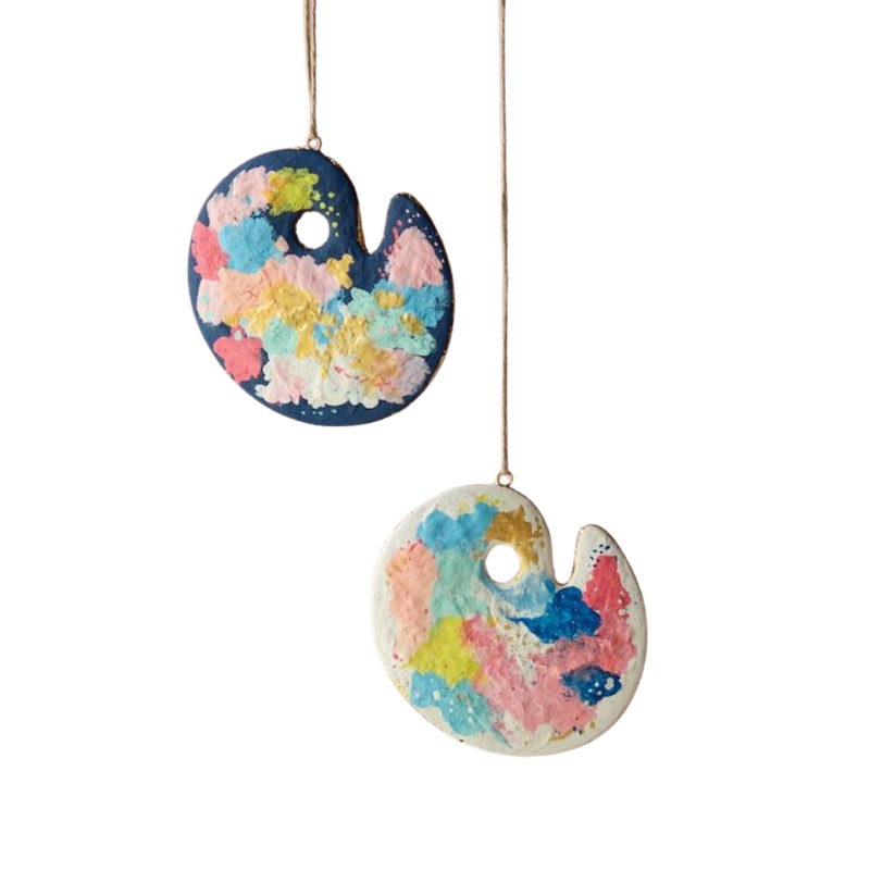 PAINT PALETTE ORNAMENT BY GLITTERVILLE