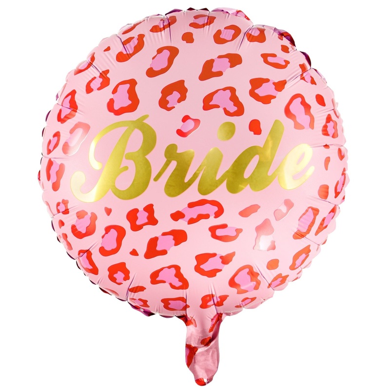 PINK LEOPARD PRINT BRIDE BALLOON