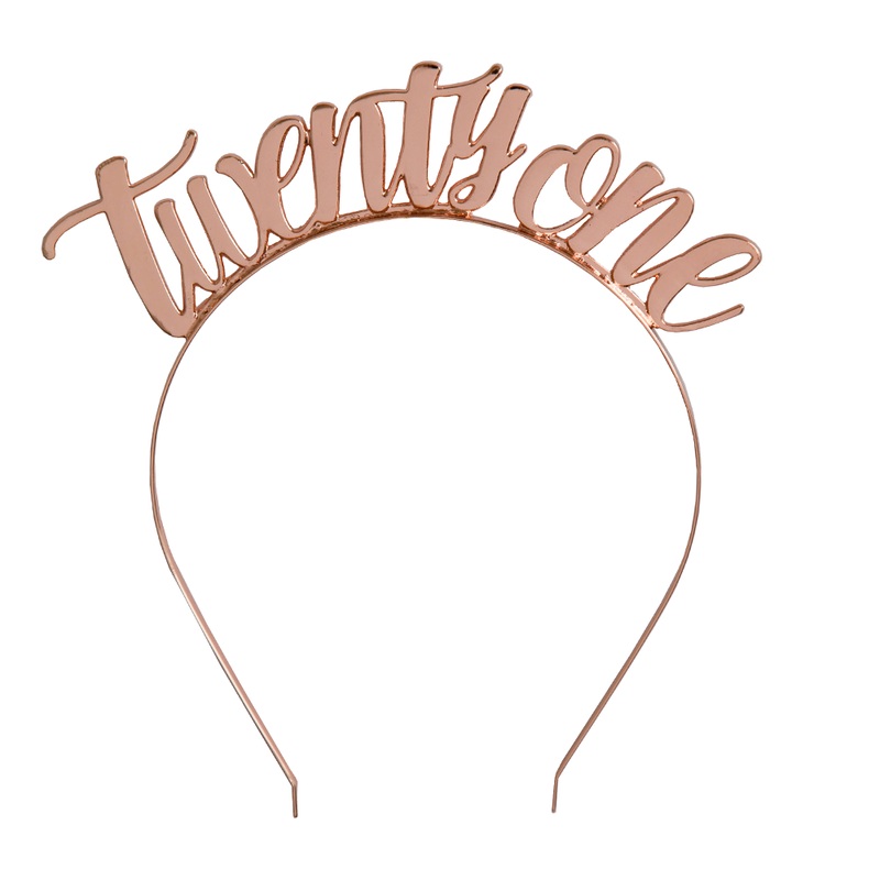 TWENTY ONE ROSE GOLD METAL HEADBAND