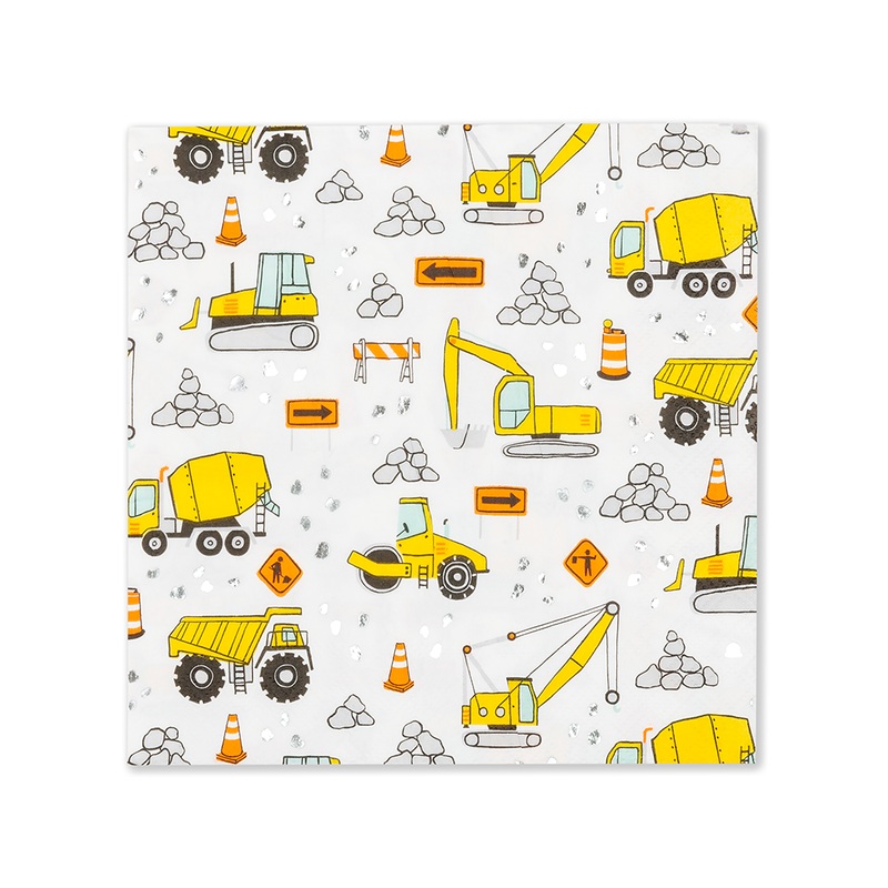 UNDER CONSTRUCTION LARGE NAPKINS