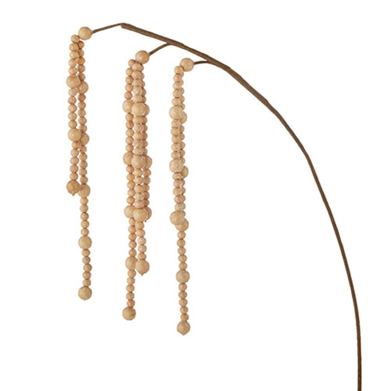 WOOD BEAD HANGING SPRAY