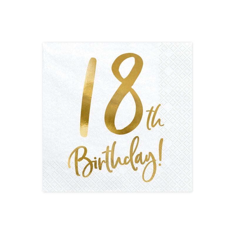 18TH BIRTHDAY NAPKINS