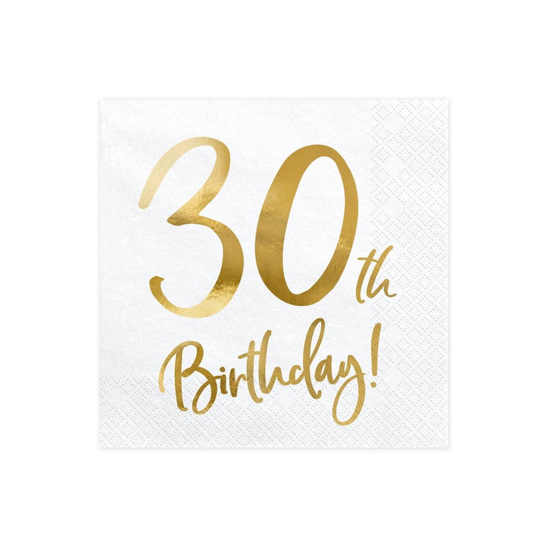 30TH BIRTHDAY NAPKINS