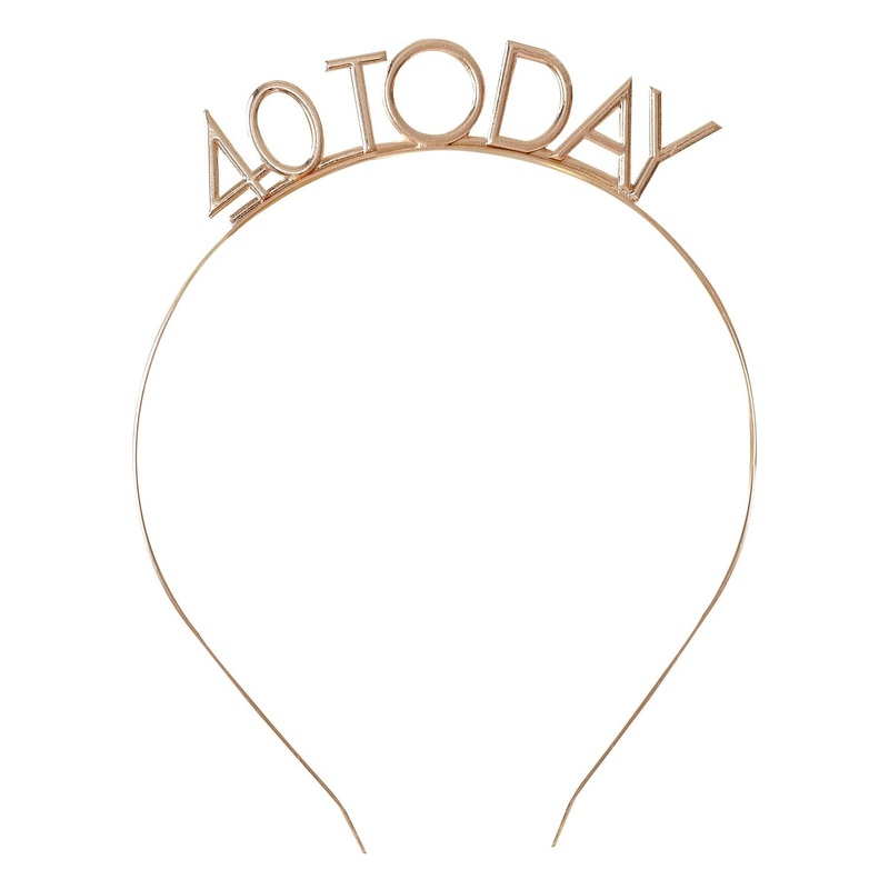 40 TODAY MILESTONE BIRTHDAY HEADBAND