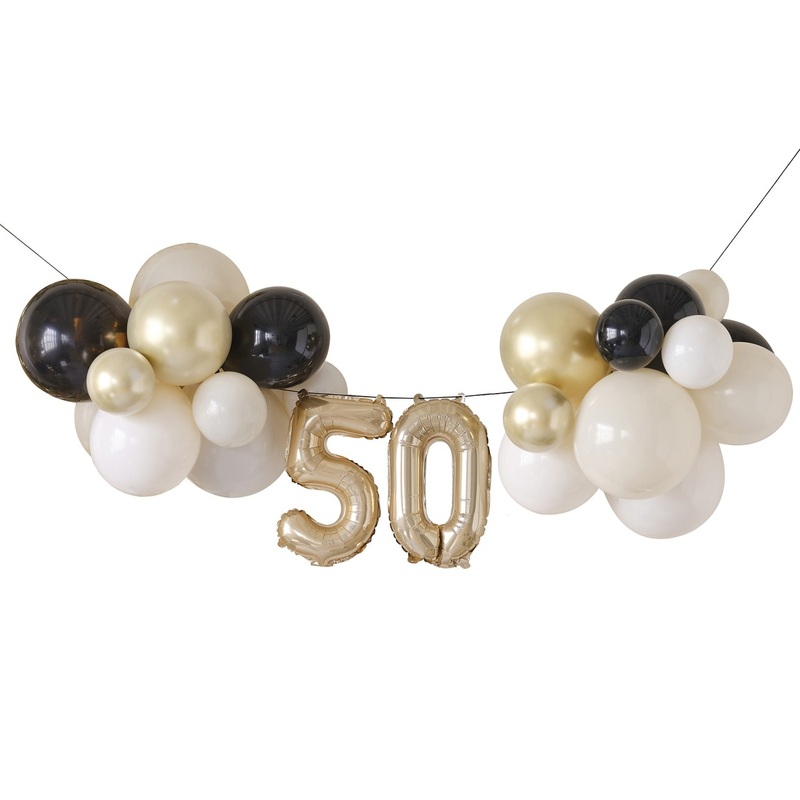 50TH BIRTHDAY BALLOON BANNER