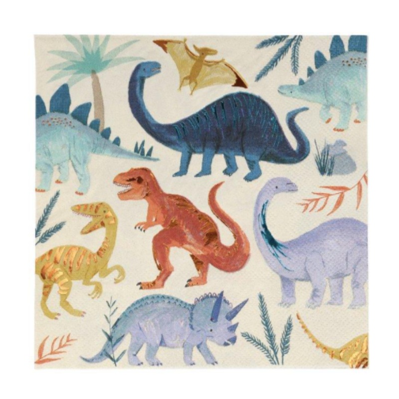 DINOSAUR THEMED LARGE NAPKINS