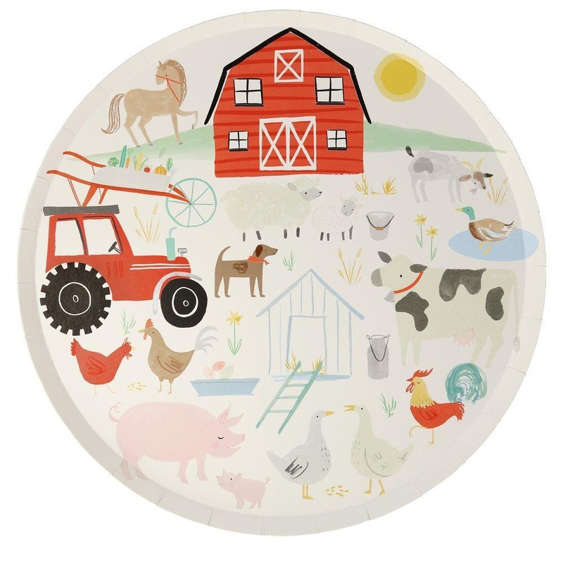 FARM ANIMAL PLATES – LARGE