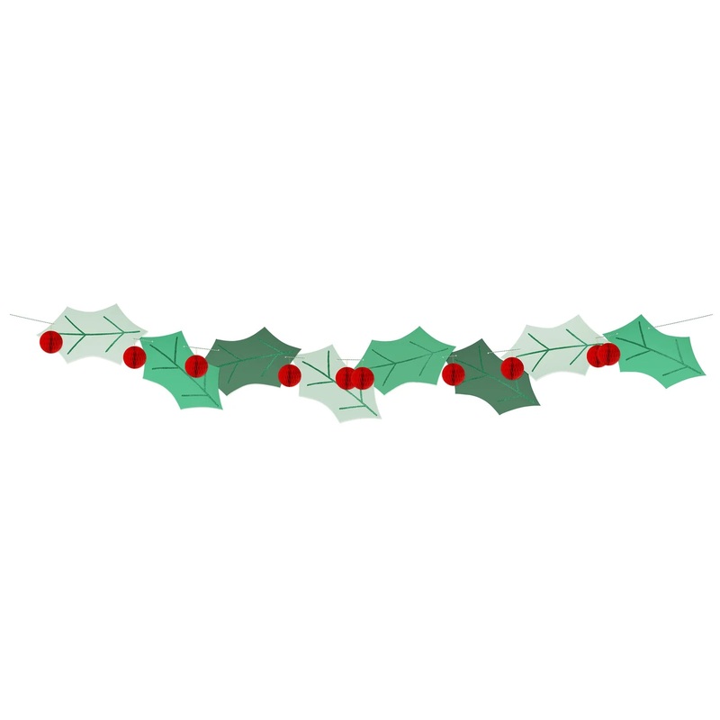 HOLLY HONEYCOMB GARLAND